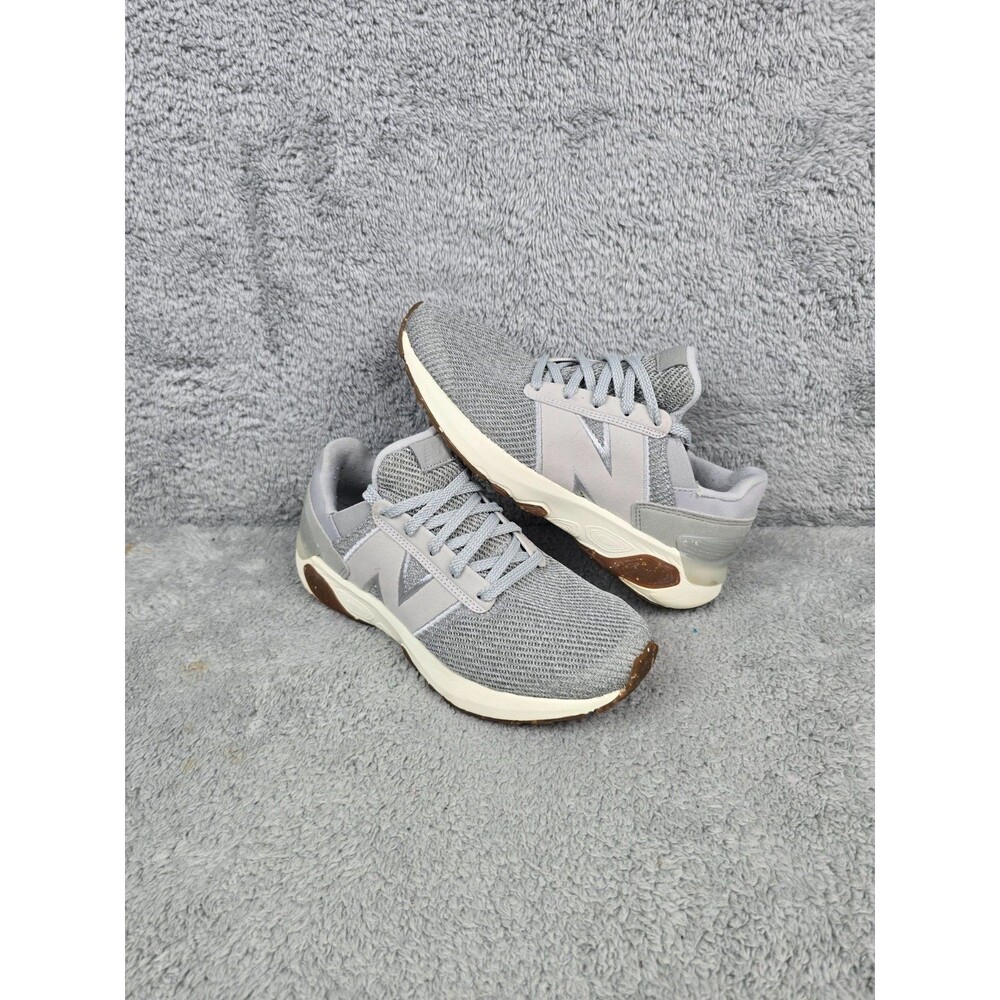 New Balance Men's Gray Low Top Lace-Up Athletic Sneaker Shoes Solid Size 7M 8.5W
